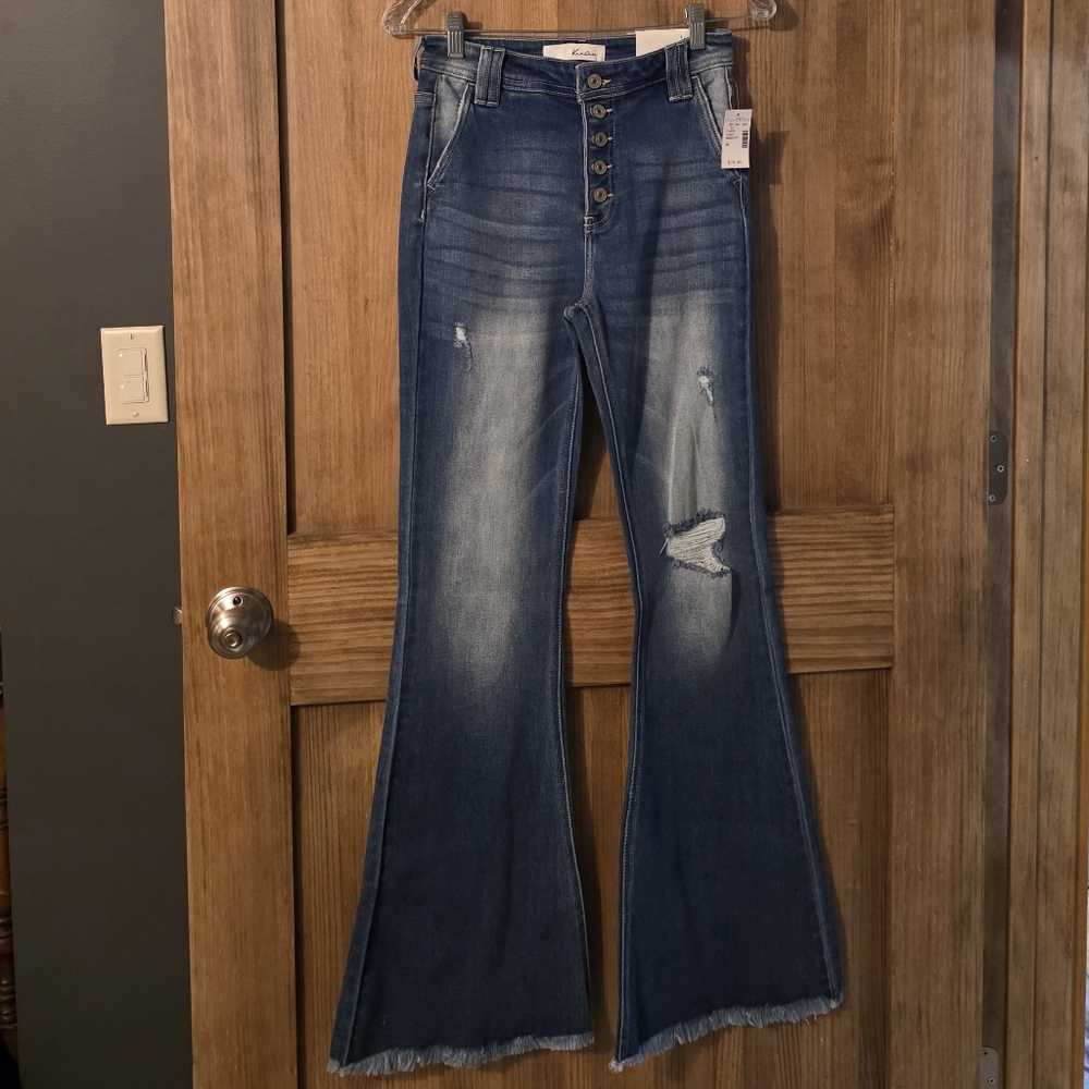 KanCan Stylish Blue Flared Women Jeans